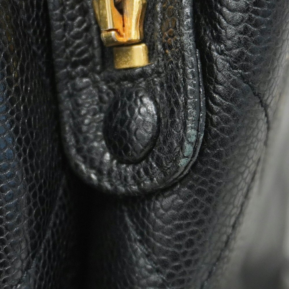 CHANEL Black Caviar Leather Tote Bag - Picture 12 of 15